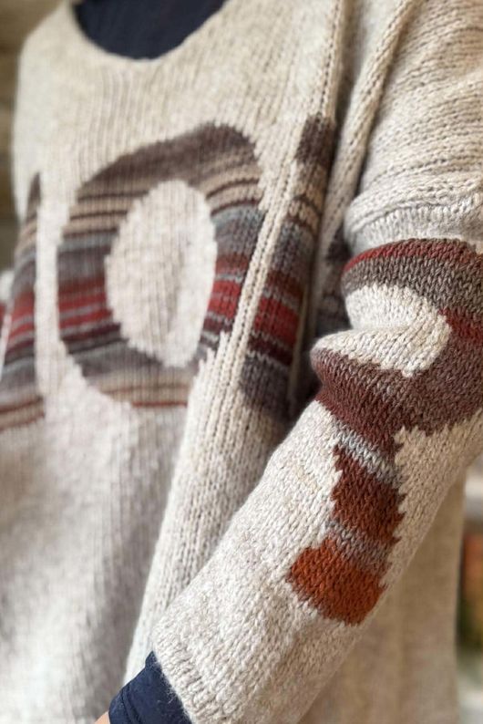 Big Softie Amour Slouch Knit Jumper Mocha Marl /12=